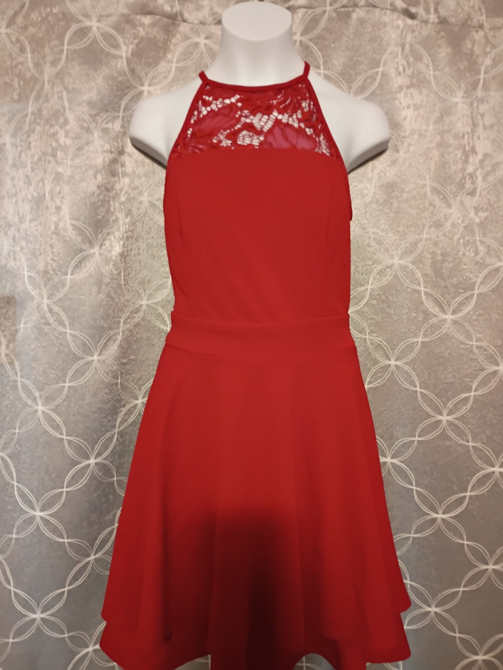 Emerald Sundae ~Red Lace Dress